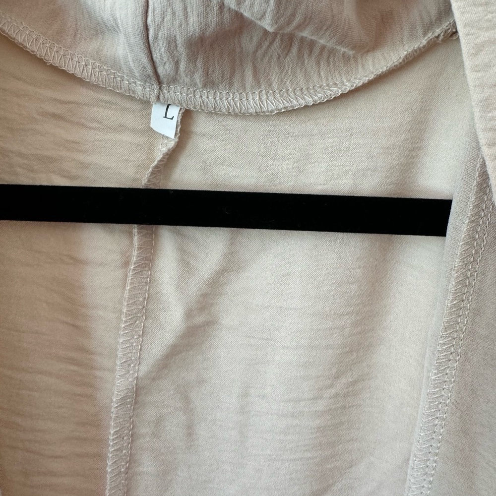 Beautiful minimalist tan maxi kimono pockets NWOT - Picture 9 of 10